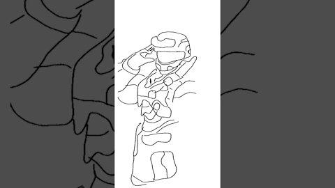 Draw Blue Spartan from Halo Winter Update Cover #haloinfinite #halo #art