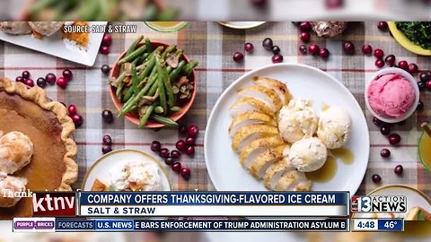 Thanksgiving-flavored ice cream