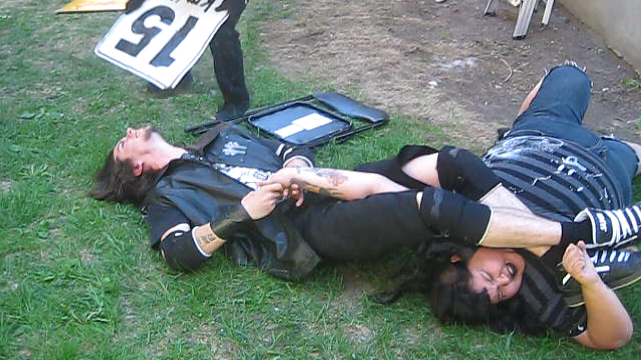 Ric Roberts (c) VS Eliza Raven & Robb Banks {Tag Team Championship} CHW Backyard Wrestling