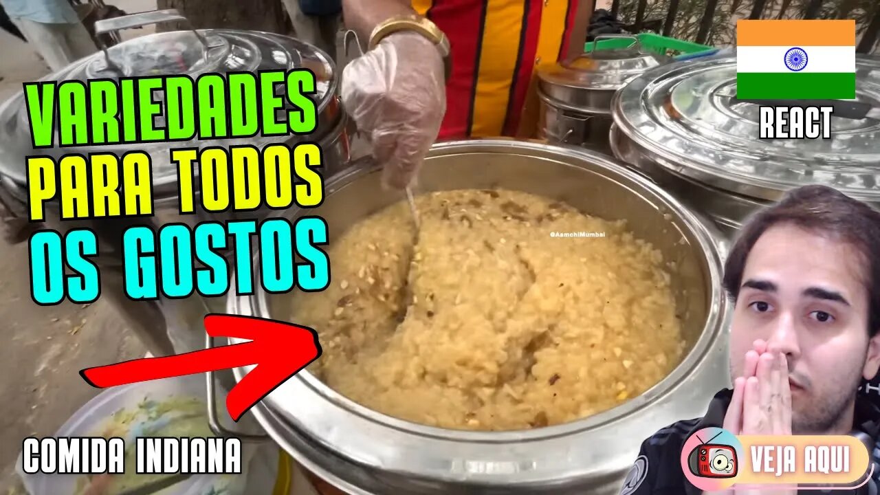 Esses PRATOS INDIANOS vão ABRIR SEU APETITE! Reagindo a COMIDAS DE RUA INDIANAS | Veja Aqui Reacts