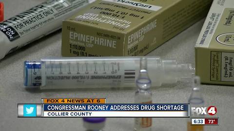 First responders take drug shortage concerns to Congressman Rooney