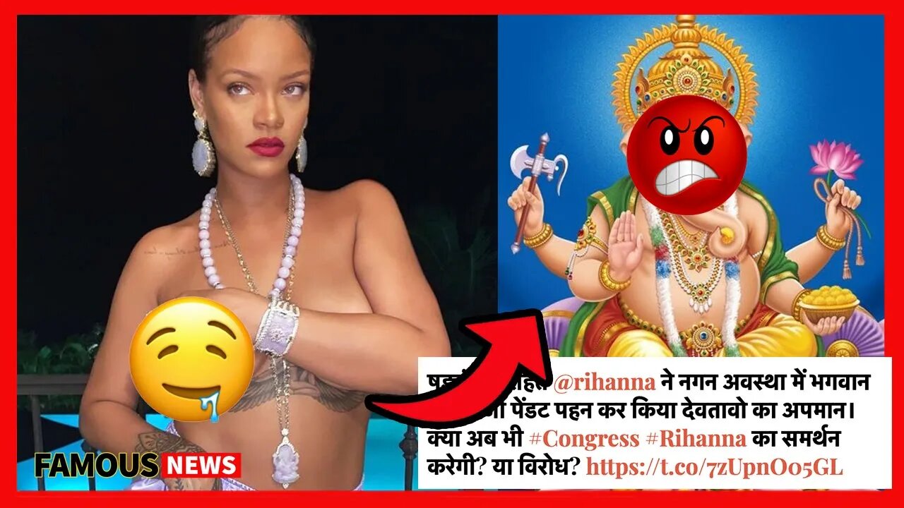 Rihanna Ganesha Necklace Causes An Massive Backlash From India | Famous News