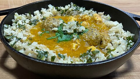 Instant Pot Nightshade Free Chicken & Sausage Gumbo with Cauliflower Rice.