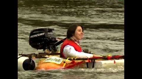 Pumpkin Motor Boat Racing