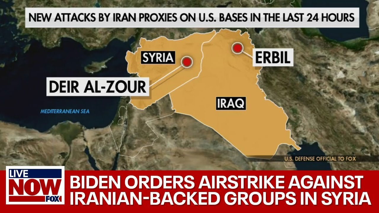 U.S. airstrike in Syria: Biden orders attack on Iranian-backed groups | LiveNOW from FOX