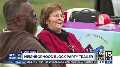 Surprise offers free neighborhood block party trailer