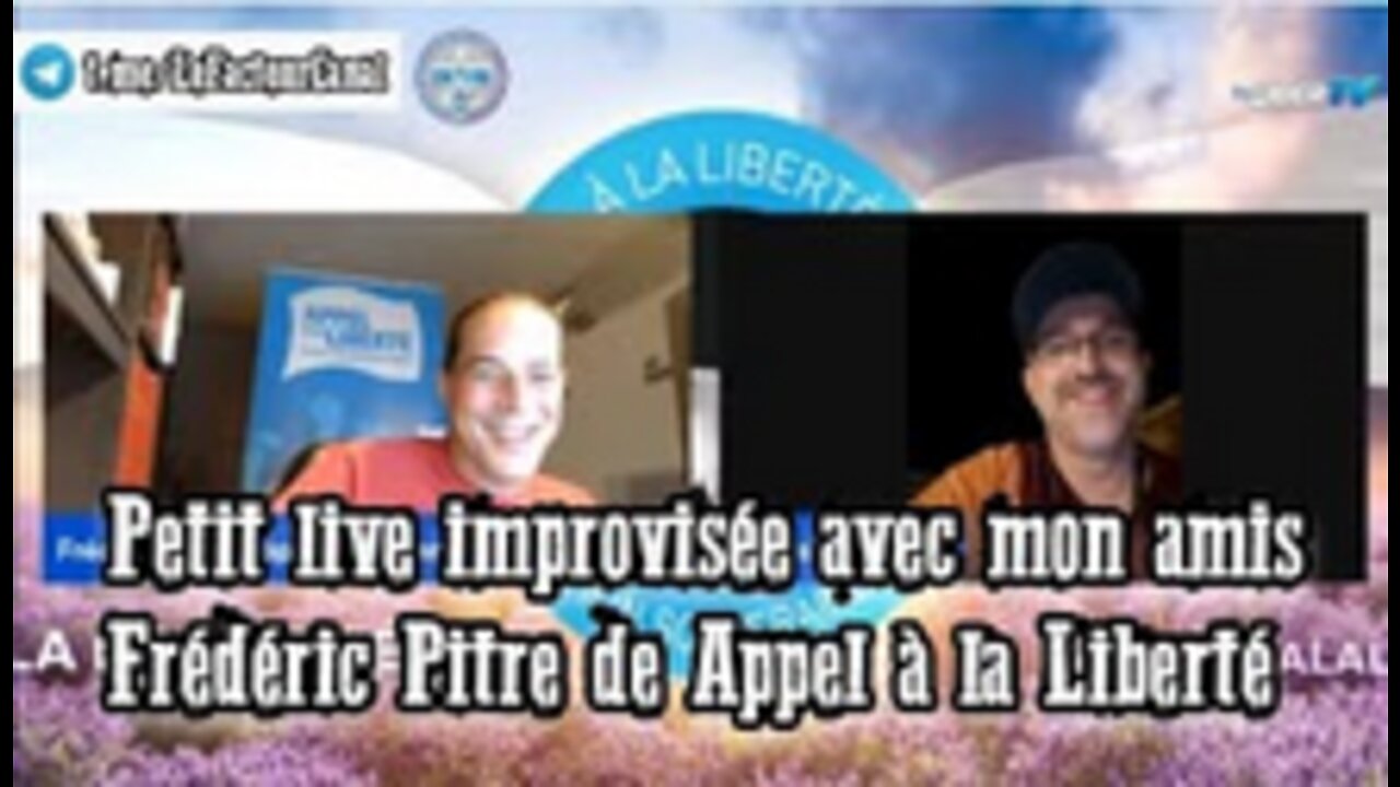 Petit live improvisée avec mon amis Frédéric Pitre de Appel à la Liberté