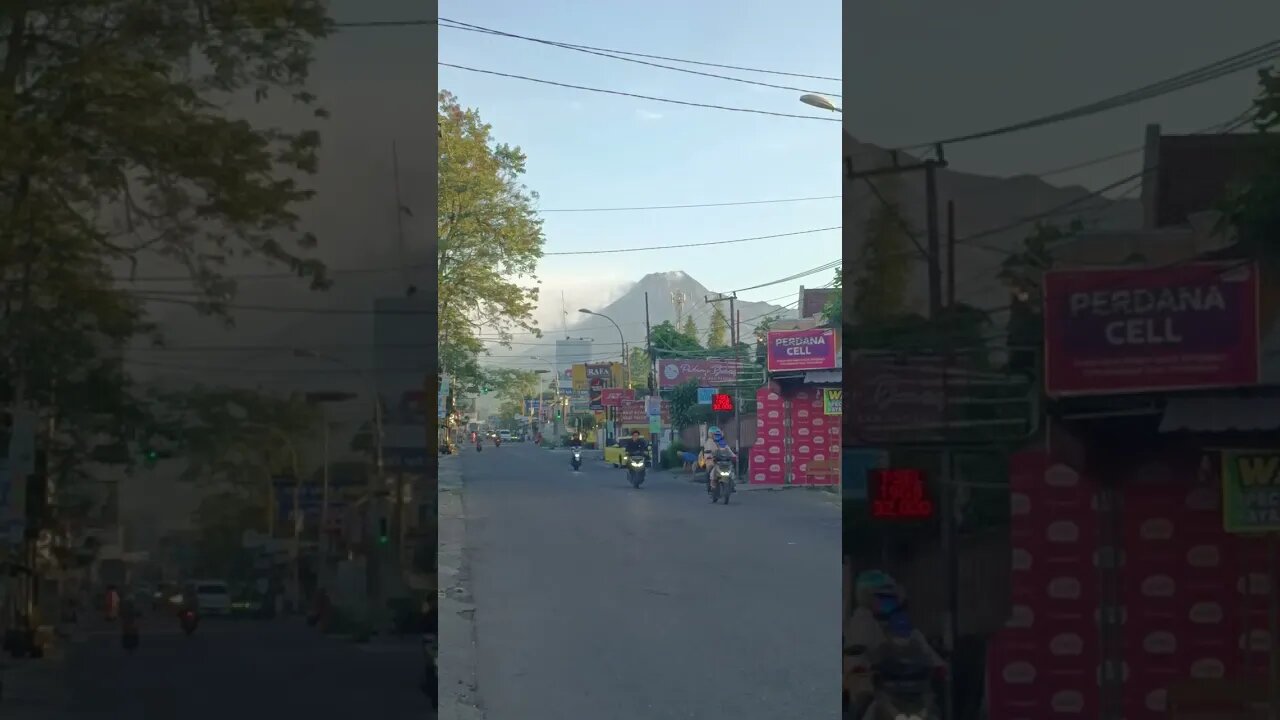 Mount Merapi is quiet this morning, March 13, 2023