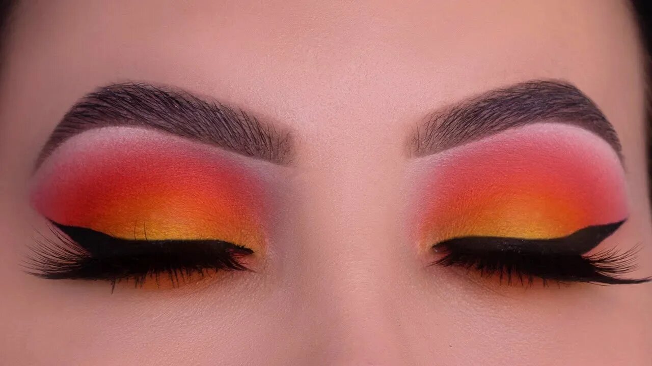 Orange & Yellow Fall Makeup | USING ONLY 2 EYESHADOWS!