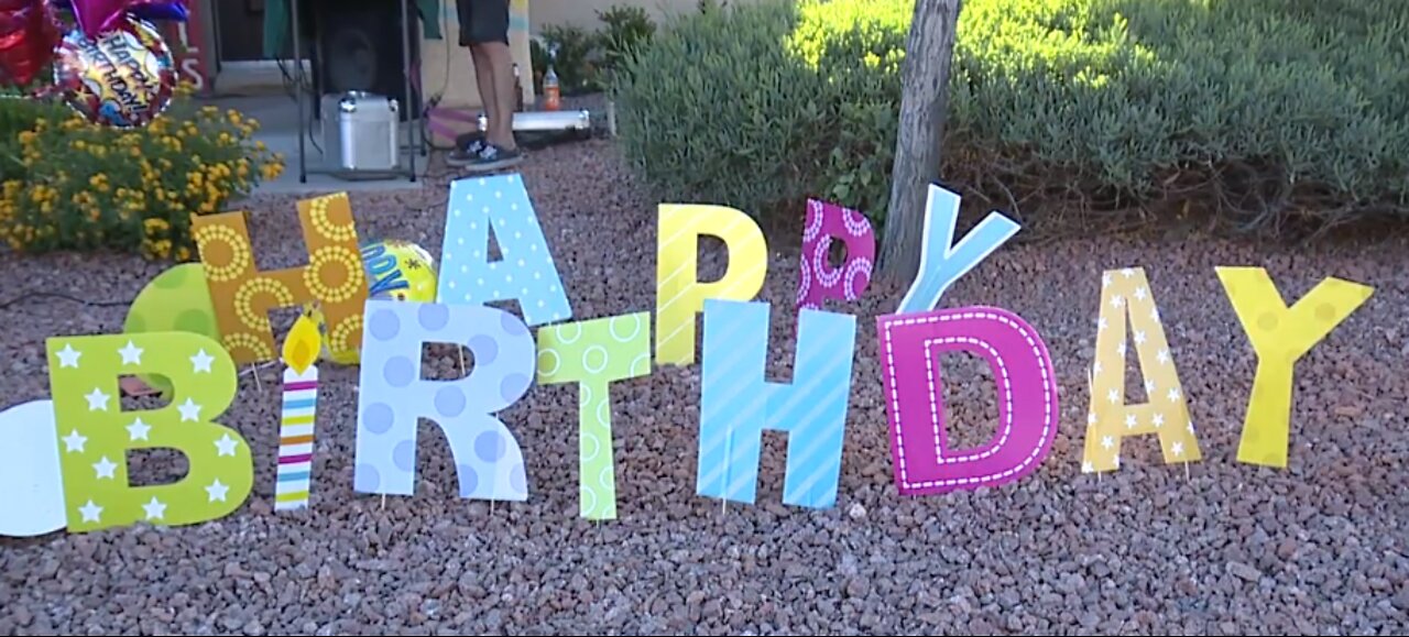 Henderson girl celebrates drive-by birthday