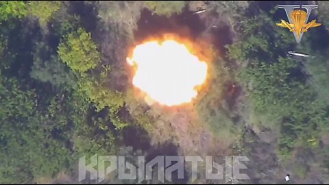 Ukrainian BMP-2 struck by Lancet kamikaze drone