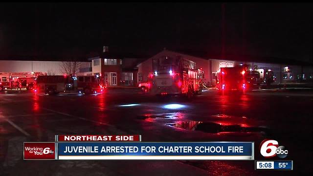 15-year-old accused of starting fire at Indy charter school