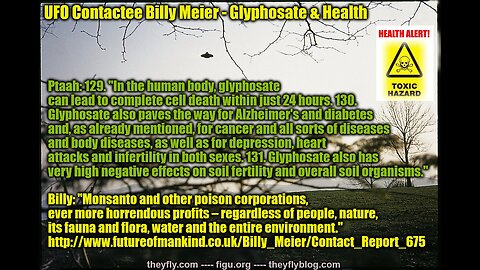 Billy Meier UFO Contacts - Glyphosate Health and Medical Information