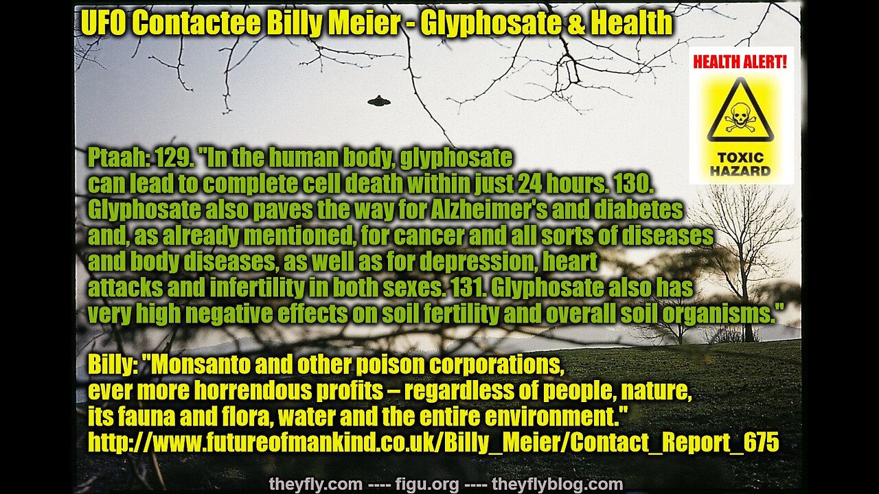 Billy Meier UFO Contacts - Glyphosate Health and Medical Information