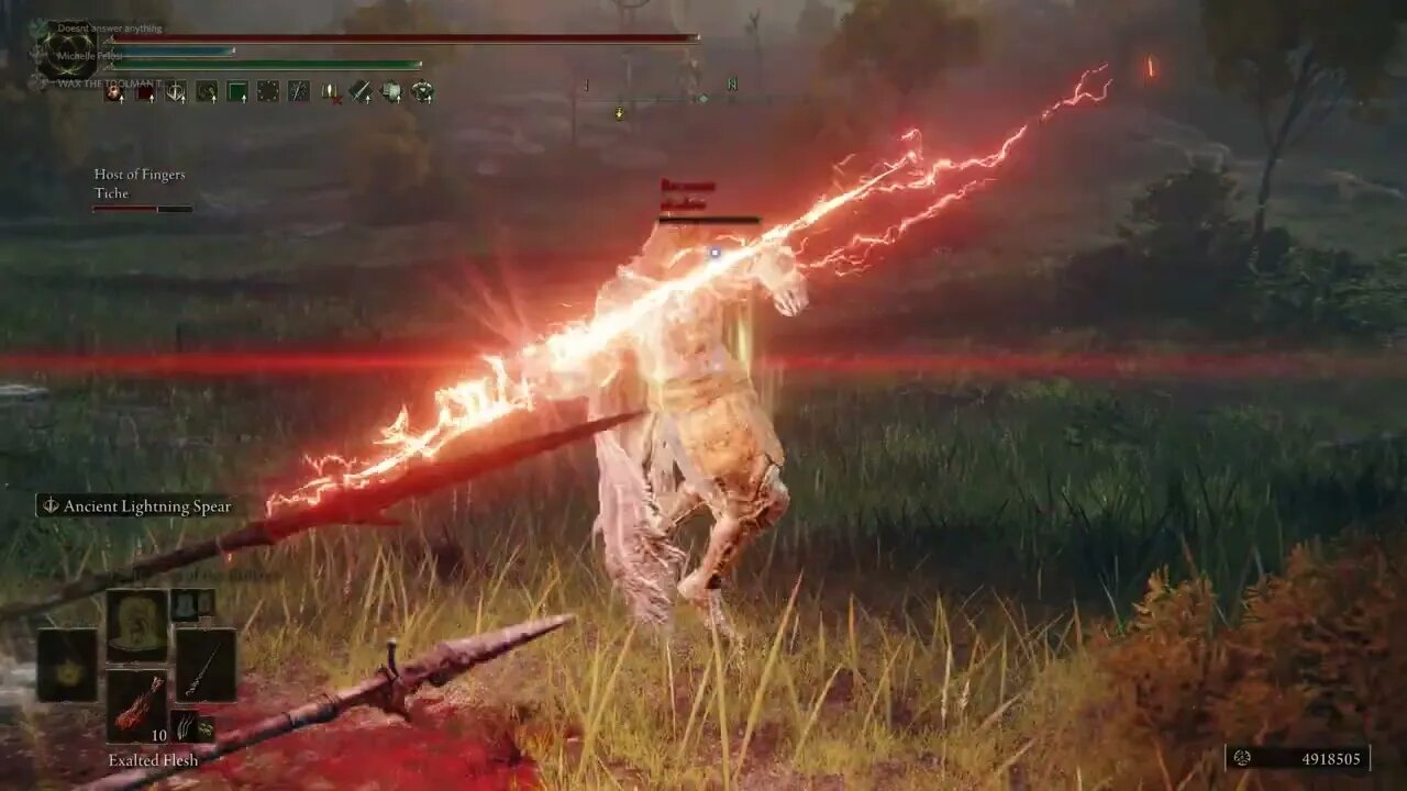 Elden Ring - 1,607 Damage Bolt of Gransax Ancient Lightning Spear One Shot - Co-operator (Samurai)PC