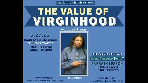 THE VALUE OF VIRGINHOOD
