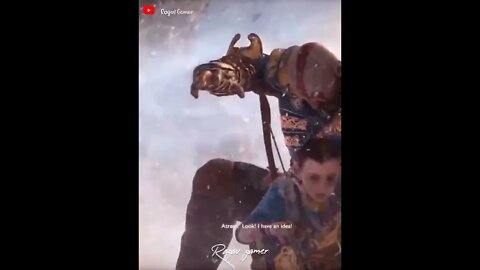 God of war kratos and son fighting scene #ragv_gamer #godofwar #fight #kratos