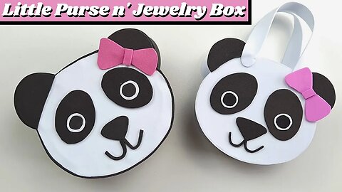 DIY - How to Make EVA Bear Panda Shaped Purse and Jewelry Holder