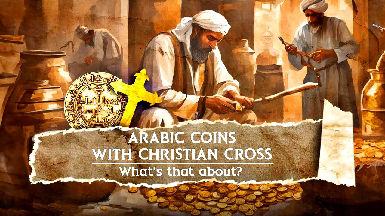 Arabic Coin with the Christian Cross