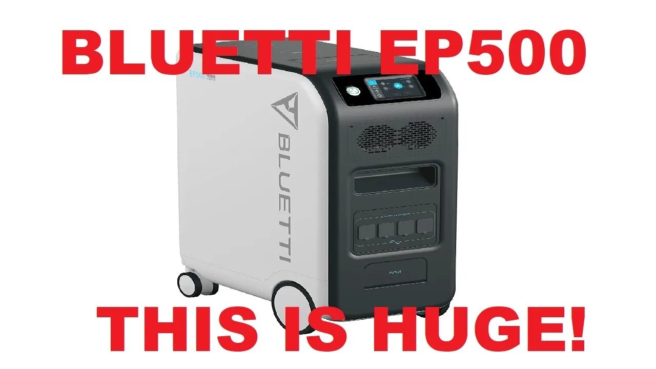 BLUETTI EP500 Solar Power Station 5100Wh LiFePO4 Battery Backup 1200W MPPT Solar Generator Review