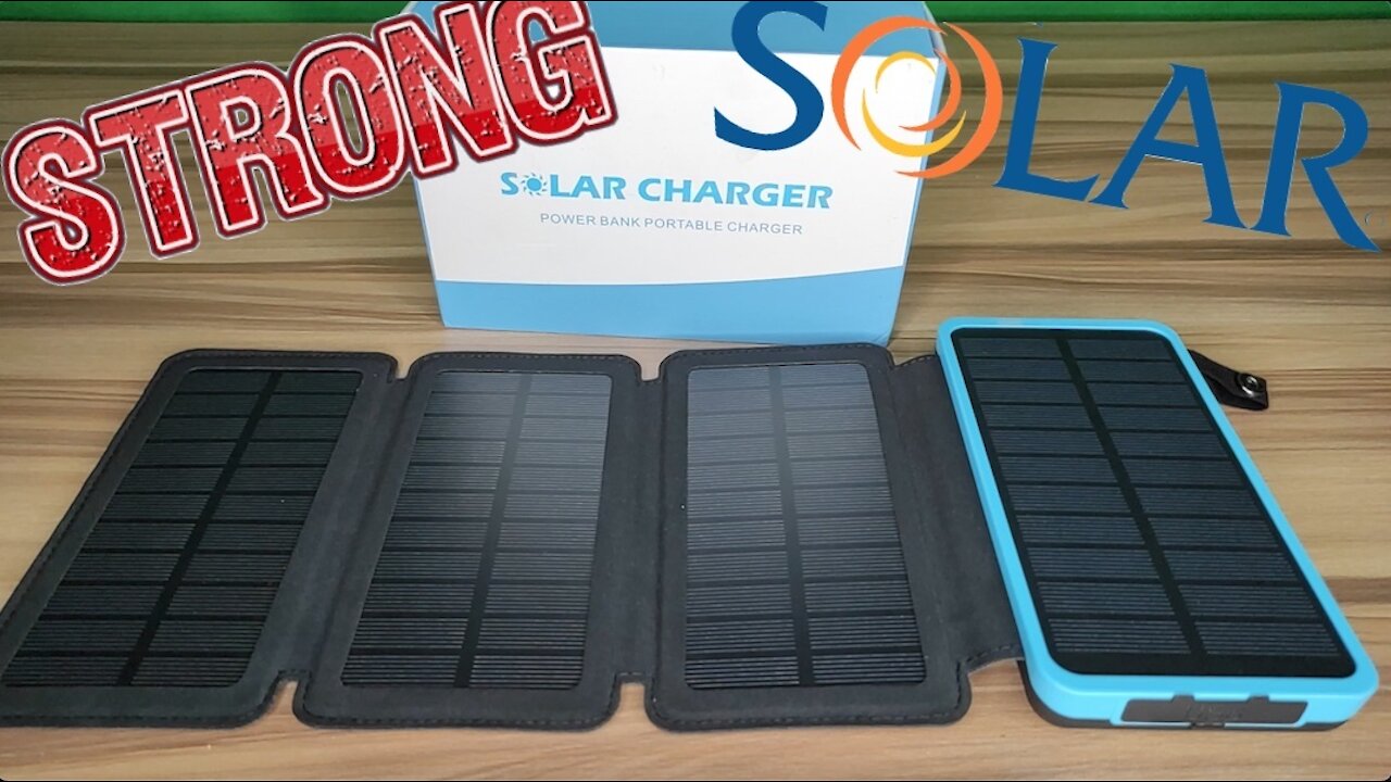 Tranmix Solar Charger 25000mAh Power Bank with 4 Solar Panels