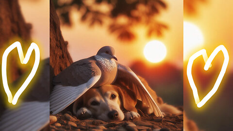 The dog rescue to the dove || ♥ story dog and dove story...