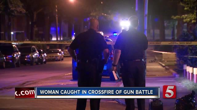 Woman Caught In Crossfire Of Gun Battle