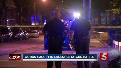 Woman Caught In Crossfire Of Gun Battle