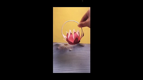 DIY-LOTUS PAPER CUP LAMP | LAMP ART & CRAFT | PAPERCUPLAMP| #artandcraft #diycrafts #diy #paperlamp