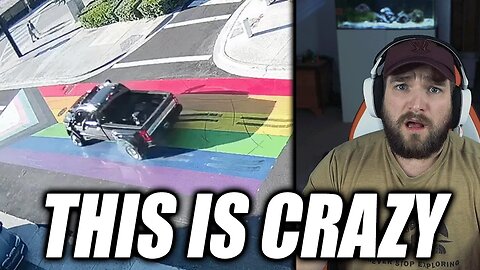 HATE CRIME For Tire Marks On PRIDE Crosswalk