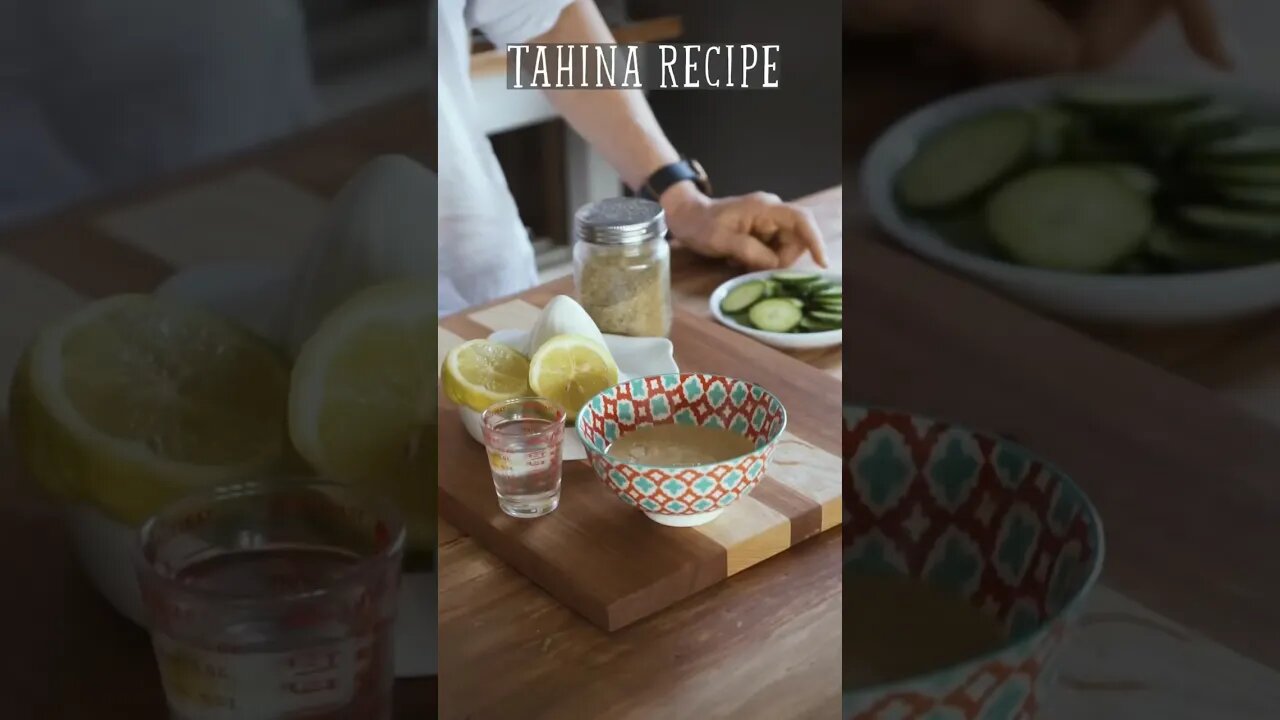 Protein-Packed Tahina Dip Recipe 🌱 | Nutrient-Rich Middle Eastern Delight | #shorts #recipe