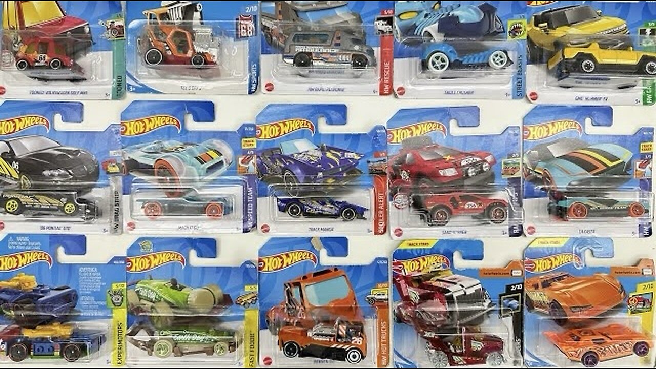 Unboxing lots of hot wheels brands