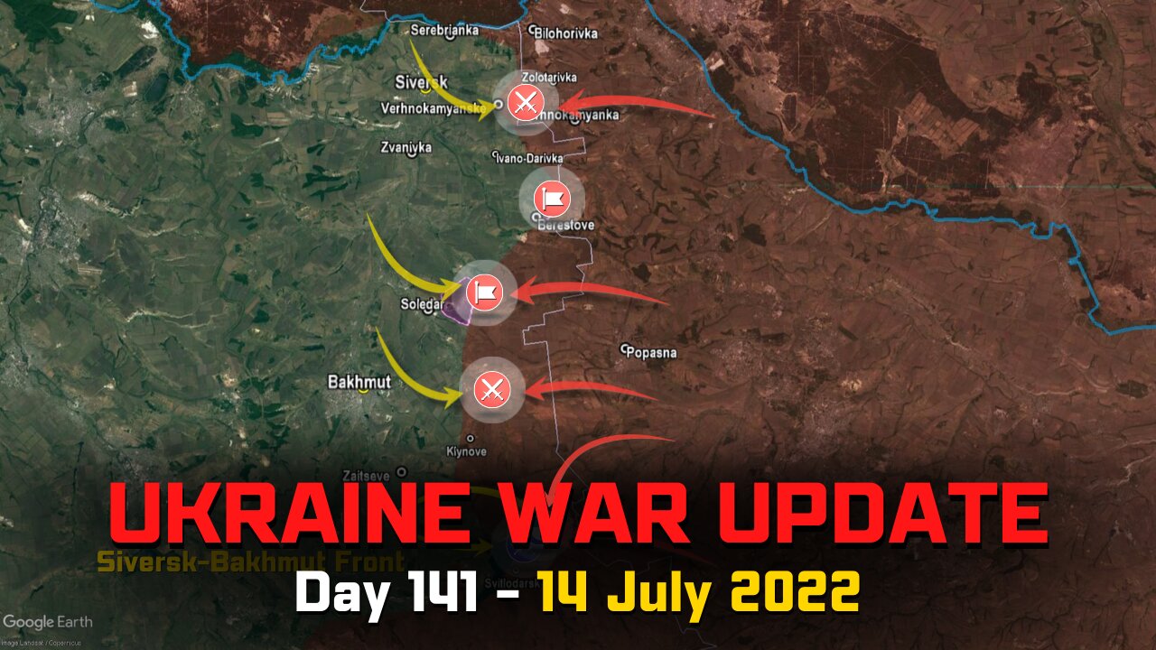 Russian Invasion of Ukraine [14 July 2022] - Russian troops move near Soledar & Siversk