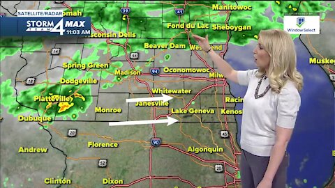 Chances for showers Wednesday afternoon, cooler temperatures