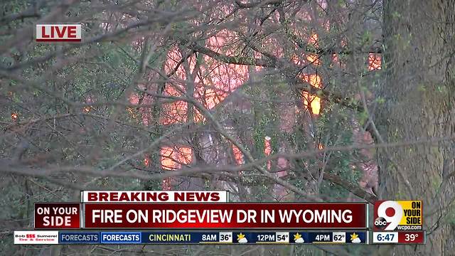 Fire in Greater Cincinnati suburb Wyoming