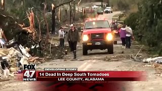 More than a dozen people killed in tornadoes in Alabama and Georgia