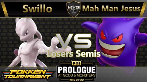 Swillo (Mewtwo) vs. Mah Man Jesus (Gengar) - Pokkén Losers Semis - CEO Prologue