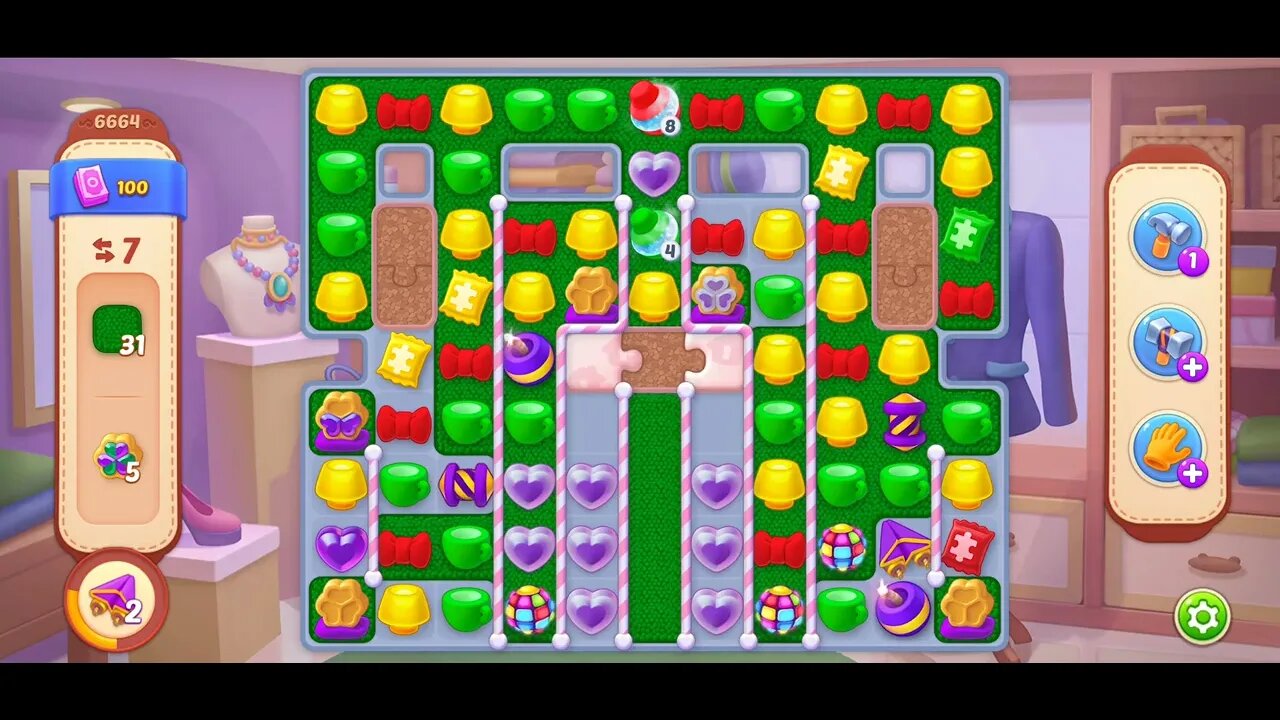 Playrix Homescapes Gameplay Walkthrough Level 6664