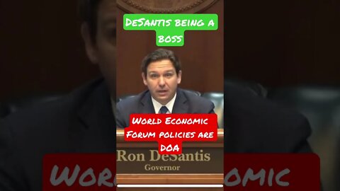 Gov. DeSantis takes on the World Economic Forum