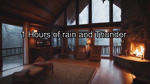 Tranquil Rain And Thunder Sounds for Deep Sleep | Low Pitch ASMR