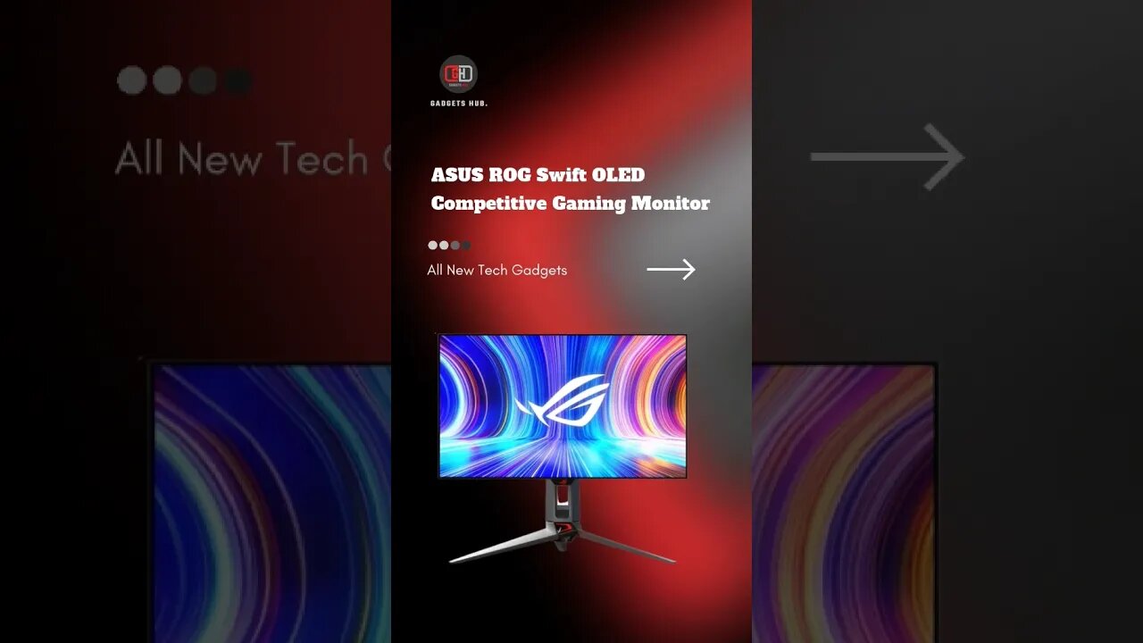 ASUS ROG Swift OLED Gaming Monitor #asus #asusrog #oled #gaming #gamingmonitor #coolgadgets #tech
