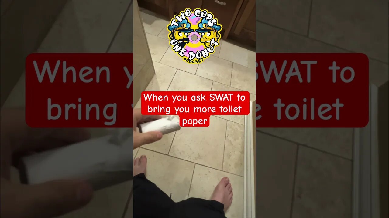 Police SWAT man on toilet! #funny #cops #lawenforcement #SWAT #shorts #police #fyp #trending #viral