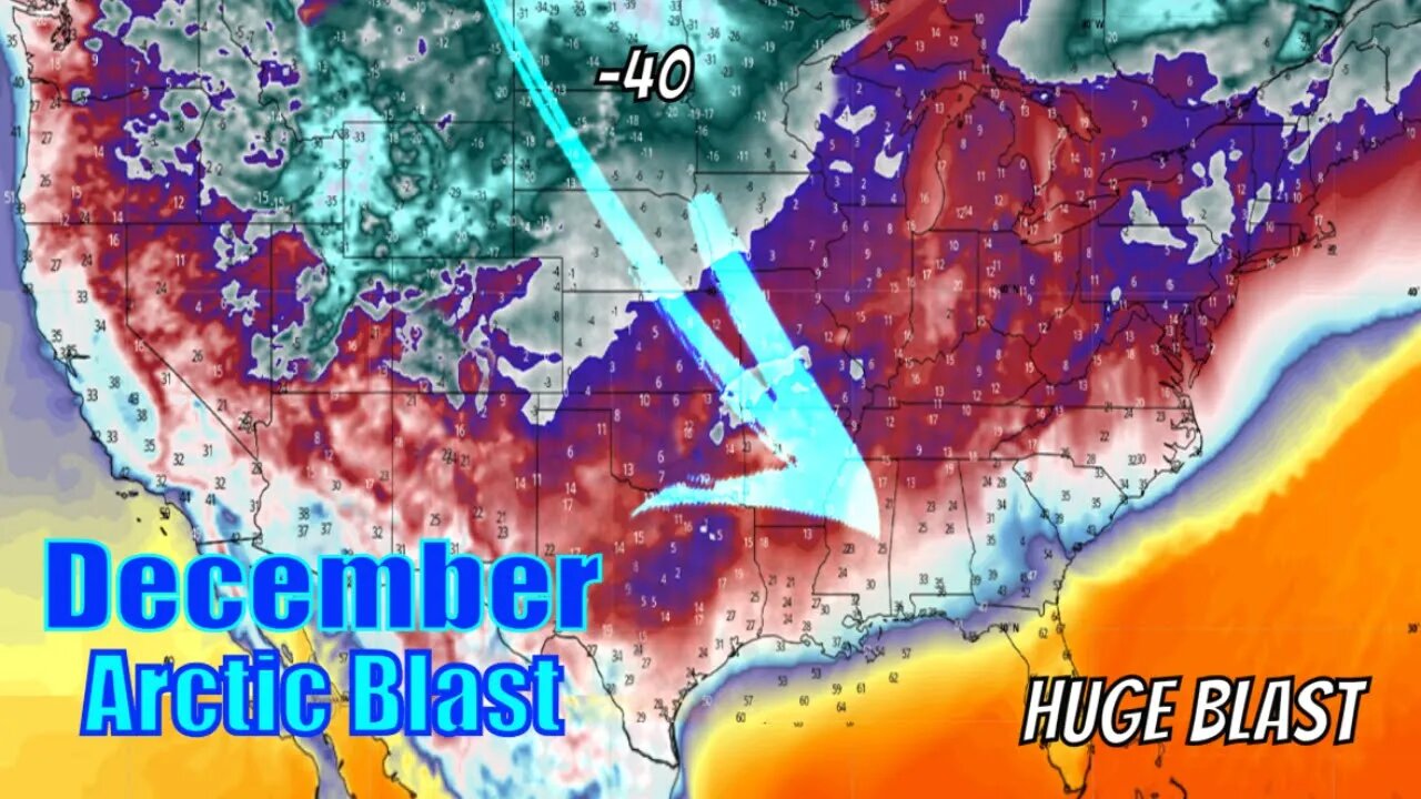 Huge December Arctic Blast Bringing More Severe Weather! - The WeatherMan Plus