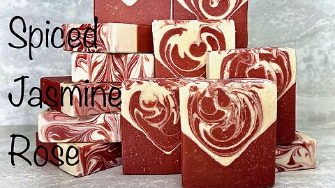 Spiced Jasmine Rose Handmade Goat Milk Soap | Cold process artisan goat milk soap | Soap Cutting!