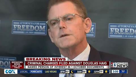 Federal charges filed against Douglas Haig