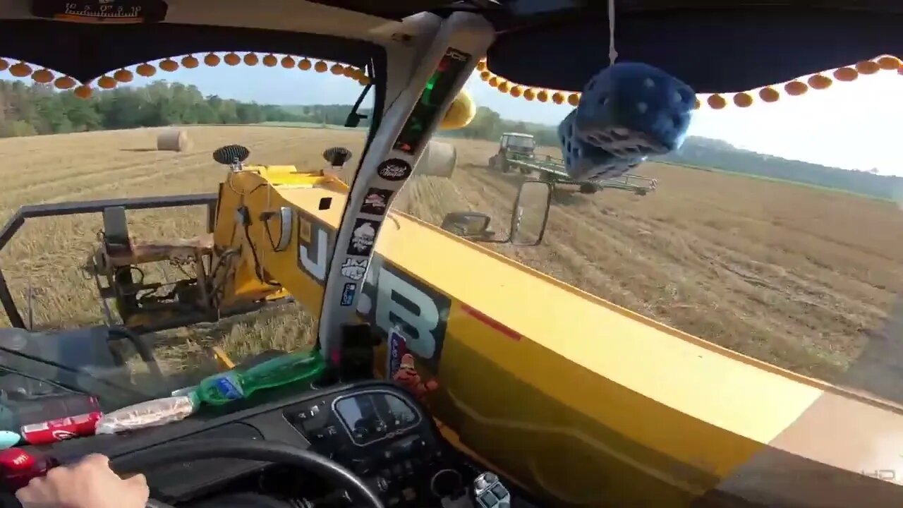 FARM Nakládání balíku s manipulátorem JCB 541 70 Agri Plus🚜🌾#jcb