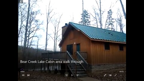 Bear Creek Lake Cabin area walk through