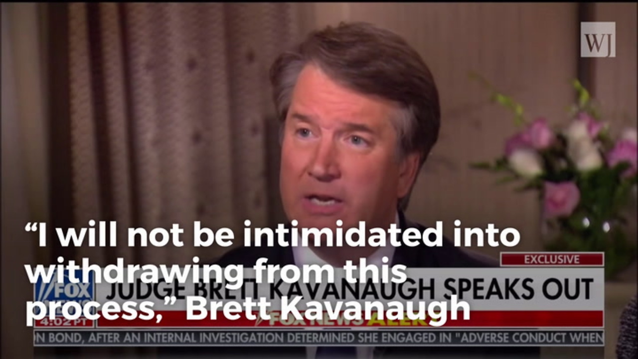 Kavanaugh Issues Defiant Letter, Says He Will Not Be Intimidated