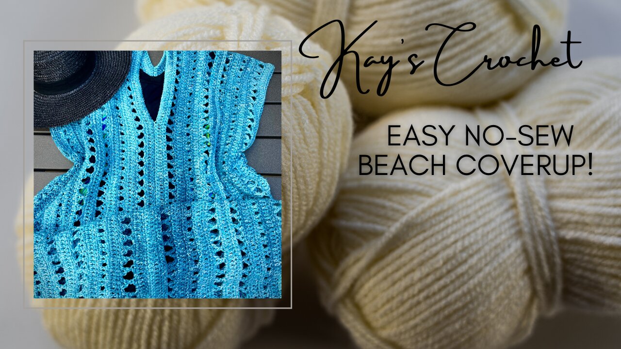 Fun Beach Coverup Crochet Pattern! 🤩🏖️🩱☀️