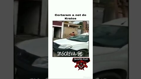 TENTARAM CORTAR A NET DO KRATOS 😳 (REZA A LENDA QUE Ó CARA CONTINUA CORRENDO ATÉ HOJE)